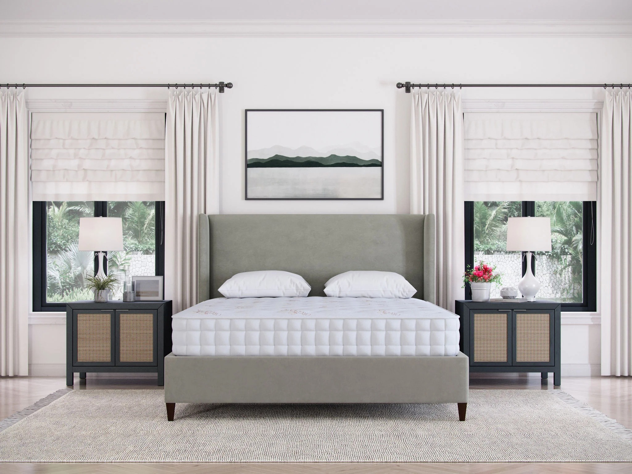 Custom Mattress Bedroom Setup